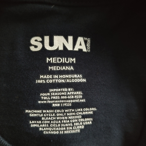 Shirt graphic size Medium  SUNA color Blue Short Sleeve New Unisex 100% new - Picture 3 of 5